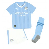 Manchester City Matheus Nunes #27 Hjemme Trøje Børn 2023-24 Kortærmet (+ Korte bukser)